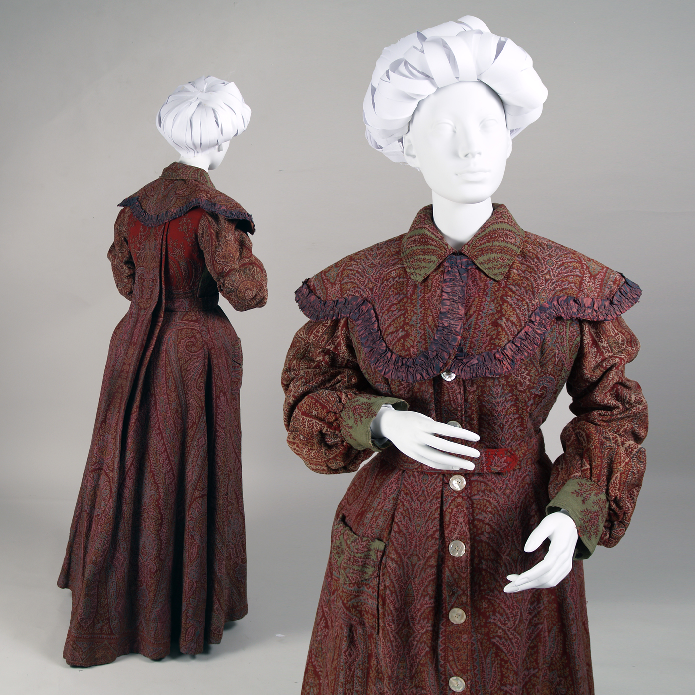 Vintage Womens Maxi Full Dress Victorian Peasant Edwardian Tea Gown Beige  Medium | eBay